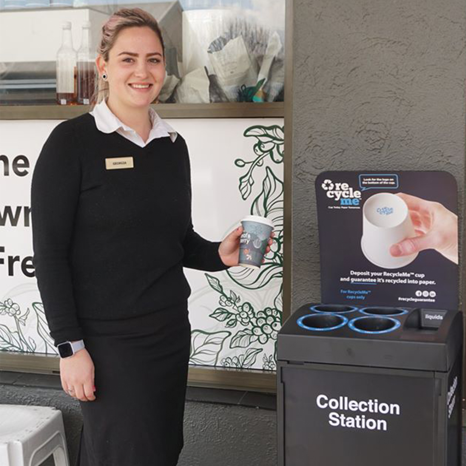 RecycleMe cups in use at Bathurst RSL