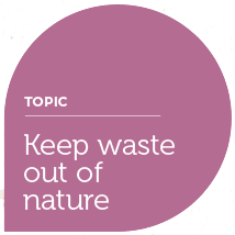 Keep waste out of nature